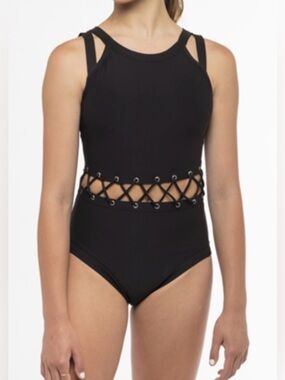 BNWT Honeycut Black Bodysuit.